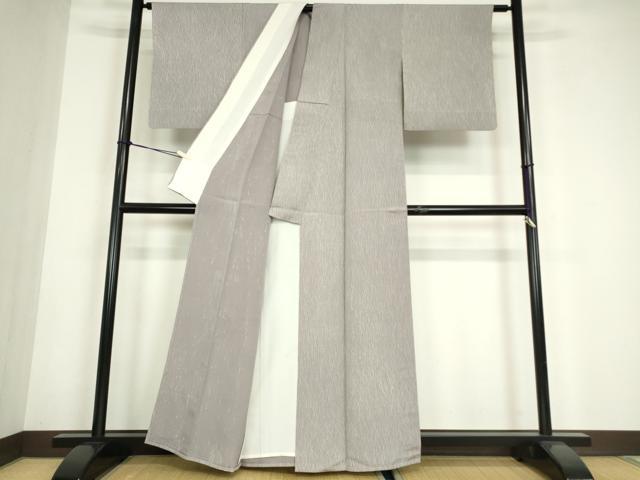 平和屋着物▽上質な小紋 単衣 斜線文 正絹 逸品 DABE4714az