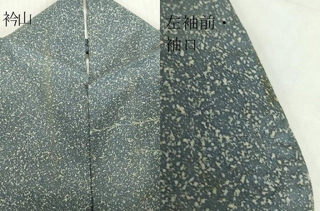 平和屋着物▽訪問着 単衣 草葉文 正絹 逸品 DABE4731az