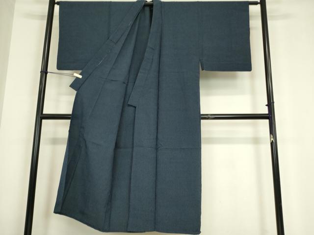 平和屋着物▽男性 本塩沢 単衣 絣文 正絹 逸品 DABE4805az