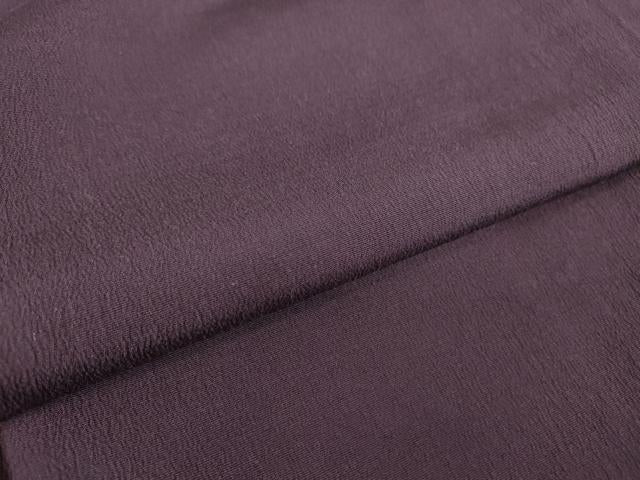 平和屋着物▽上質な色無地 単衣 滅紫色 正絹 逸品 未使用 DABE4829az