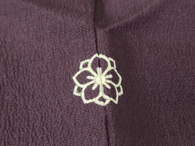 平和屋着物▽上質な色無地 単衣 滅紫色 正絹 逸品 未使用 DABE4829az
