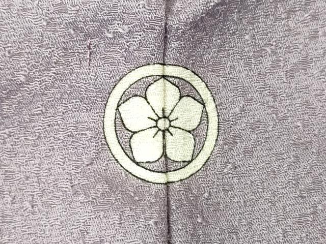 平和屋着物▽東京友禅 熊谷好博子 色無地 単衣 藤紫色 さんび謹製 洗える着物 DABE4841az
