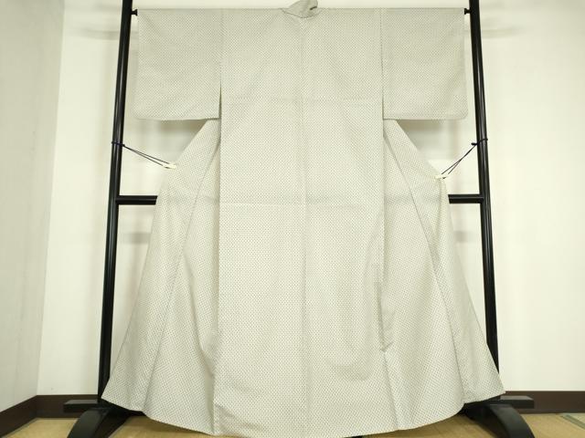平和屋着物▽小紋 単衣 絣文 洗える着物 DABE4869az