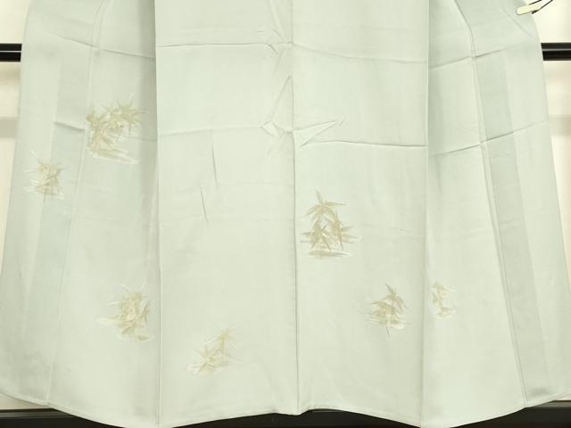 平和屋着物▽訪問着 単衣 笹文 手描き 金彩 正絹 逸品 DABE4952az