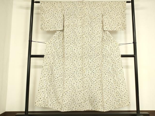 平和屋着物▽上質な小紋 単衣 飛鳥文 正絹 逸品 DABE4975az