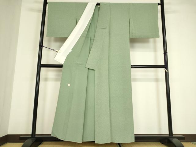 平和屋着物▽江戸小紋 単衣 作家物 霞文 正絹 逸品 DABE4984az
