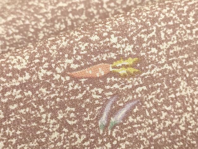 平和屋着物▽小紋 単衣 成物 洗える着物 DABE4990az