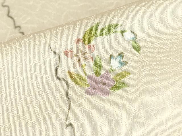 平和屋着物▽小紋 単衣 花丸文 洗える着物 DABE4992az