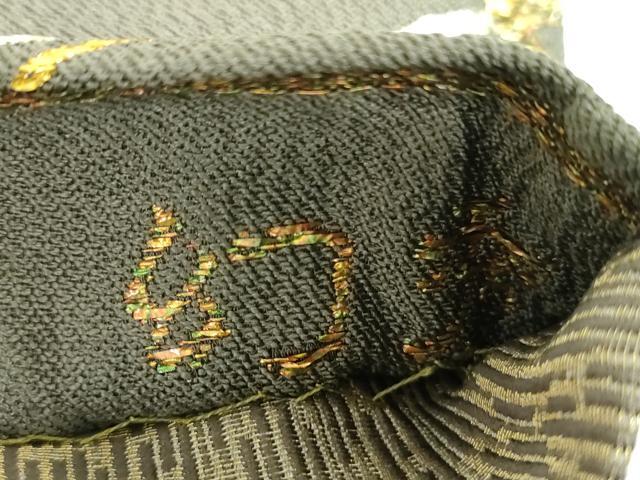 平和屋着物●西陣 廣部商事謹製 六通柄袋帯 幻秀 立涌彩花文 金銀糸 正絹 逸品 DABE5060ps