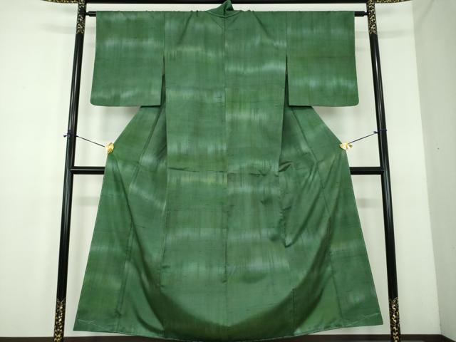 平和屋着物●上質な紬 背抜き仕立て 霞文 正絹 逸品 未使用 DABE5142ps