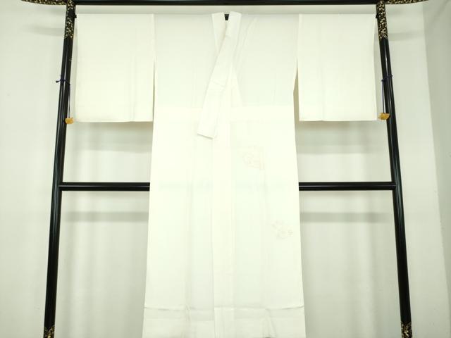平和屋着物●上質な長襦袢 無双仕立て 菊唐草 生成色 正絹 逸品 DABE5148ps