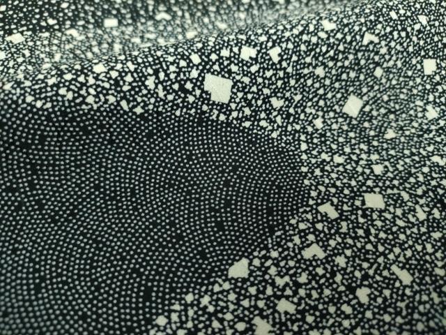 平和屋着物●訪問着 霞文 たたき染め 正絹 逸品 DABE5154ps