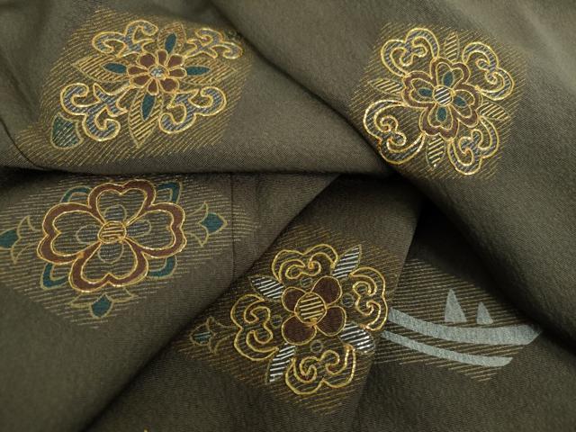 平和屋着物●訪問着 駒刺繍 竹屋町刺繍 花菱文 金銀彩 正絹 逸品 DABE5159ps
