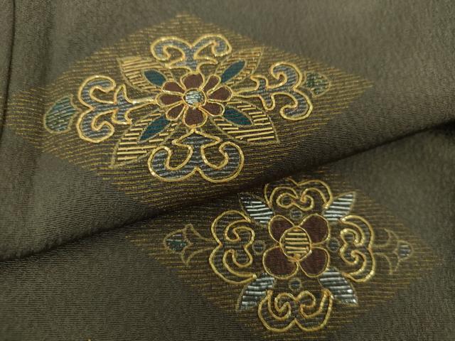 平和屋着物●訪問着 駒刺繍 竹屋町刺繍 花菱文 金銀彩 正絹 逸品 DABE5159ps