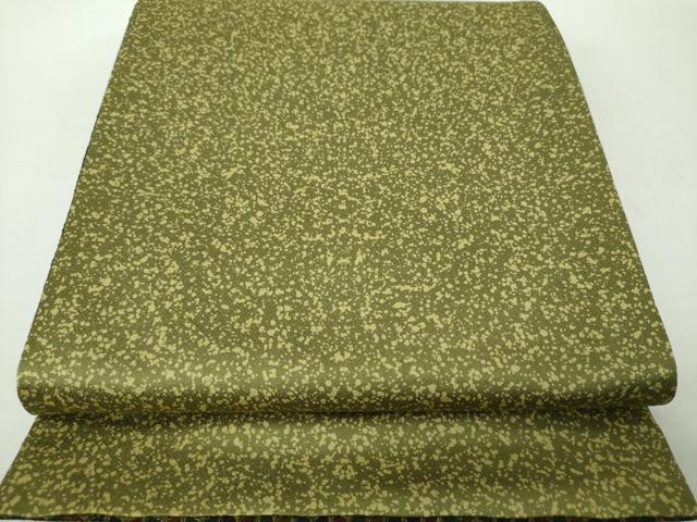 平和屋着物●両面 太鼓柄袋帯 更紗花文 金彩 正絹 逸品 DABE5303ps