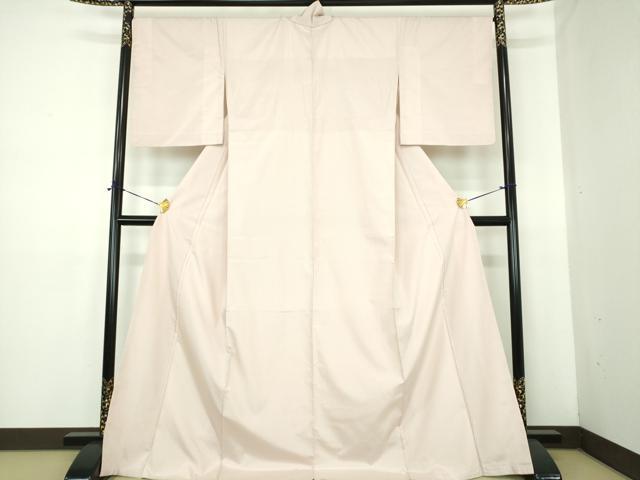 平和屋着物●上質なお召 背抜き仕立て 縞 正絹 逸品 DABE5422ps