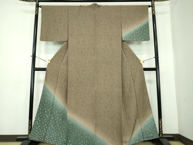 平和屋着物●訪問着 舞花文 暈し染め 金彩 正絹 逸品 DABE5426ps