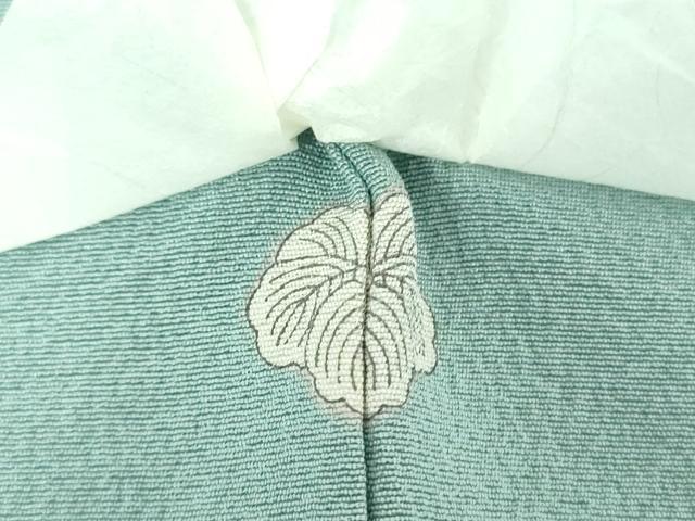 平和屋着物●上質な色無地 京友禅 作家物 名水有情 千草色 証紙付き 正絹 逸品 未使用 DABE5439ps
