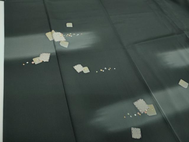 平和屋着物●創業460年・千總 訪問着 刺繍 破れ色紙 暈し染め 金彩 正絹 逸品 DABE5443ps