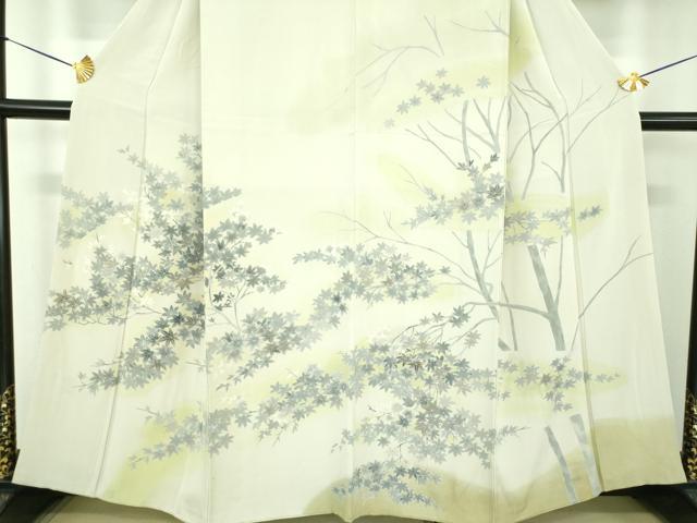 平和屋着物●訪問着 楓文 暈し染め 金彩 正絹 逸品 DABE5444ps