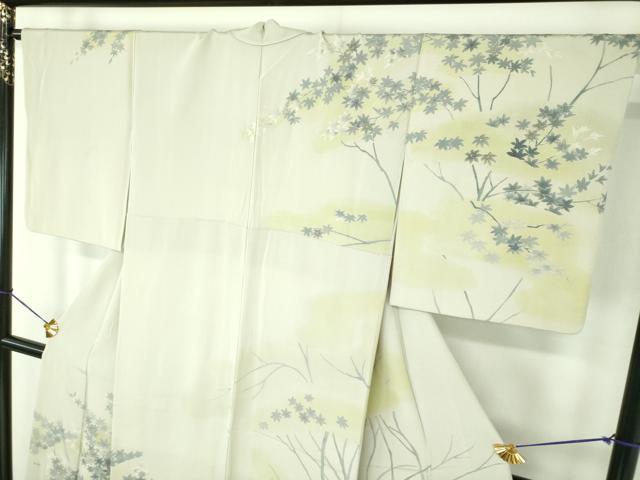 平和屋着物●訪問着 楓文 暈し染め 金彩 正絹 逸品 DABE5444ps