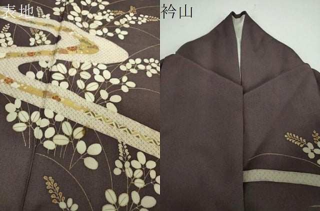 平和屋着物●訪問着 吉祥花文 金彩 正絹 逸品 DABE5452ps