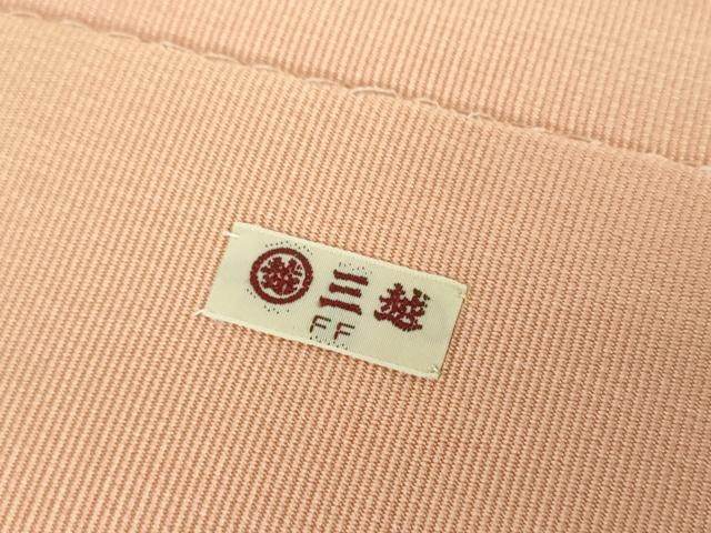平和屋着物●爪掻き本綴れ 八寸名古屋帯 総刺繍 花唐草文 金糸 三越扱い 正絹 逸品 DABE5456ps