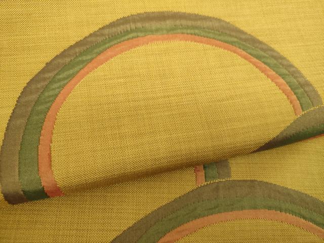 平和屋着物●名門木屋太 今河織物 六通柄袋帯 輪繋ぎ 正絹 逸品 DABE5496ps
