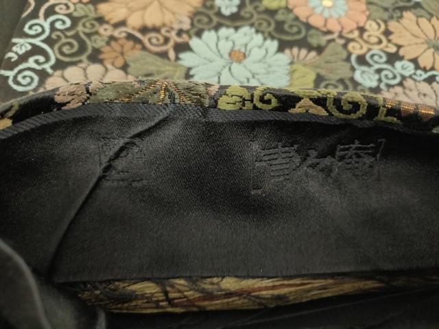 平和屋着物●青々庵 六通柄袋帯 唐織 花尽くし 金糸 正絹 逸品 DABE5500ps