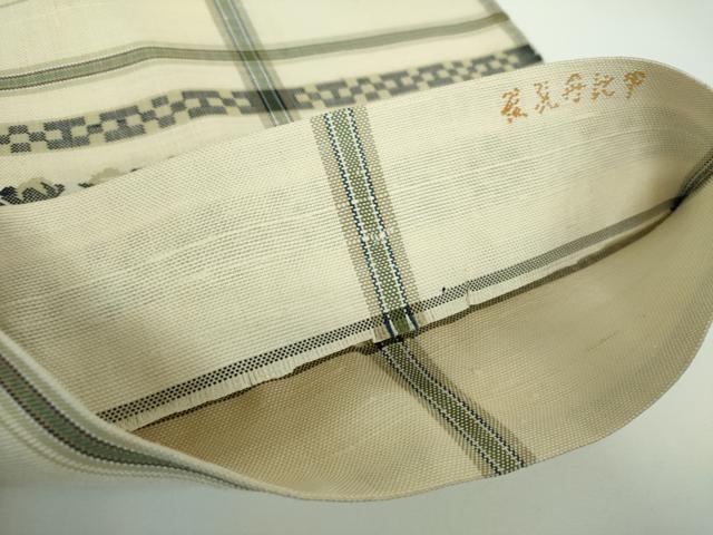 平和屋着物●六通柄 本袋帯 紬地 龍村平蔵柄 甲比丹孔雀 正絹 逸品 DABE5505ps