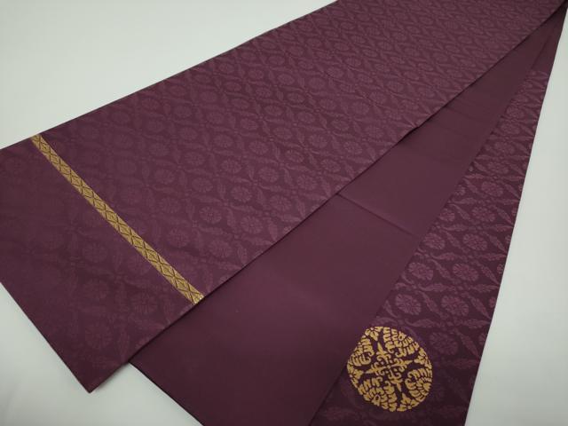 平和屋着物●龍村晋製 太鼓柄袋帯 熊野臥蝶丸文錦 金糸 正絹 逸品 DABE5522ps