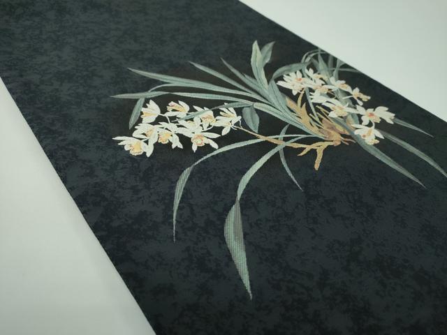 平和屋着物●両面 六通柄袋帯 唐織 花の精 正絹 逸品 DABE5537ps