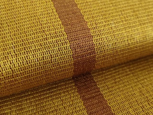 平和屋着物●本場黄八丈 八寸名古屋帯 間道 正絹 逸品 DABE5589ps