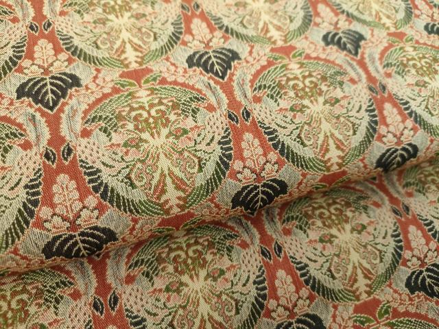 平和屋着物●龍村美術織物 九寸開き名古屋帯 壬生寺裂 正絹 逸品 DABE5594ps