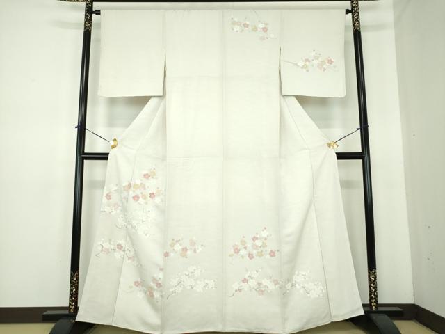 平和屋着物●訪問着 刺繍 枝梅 金彩 正絹 逸品 DABE5653ps