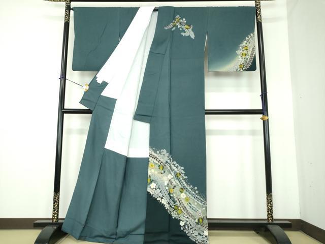 平和屋着物●訪問着 辻が花 暈し染め 金彩 正絹 逸品 DABE5656ps