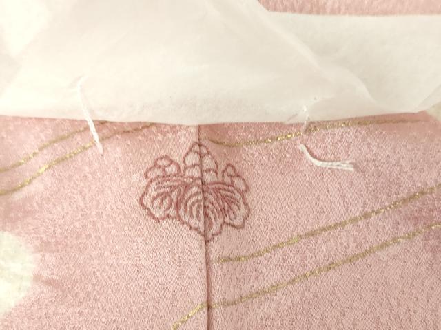 平和屋着物●訪問着 刺繍 絞り 雲取り地紙花文 金銀彩 正絹 逸品 未使用 DABE5675ps