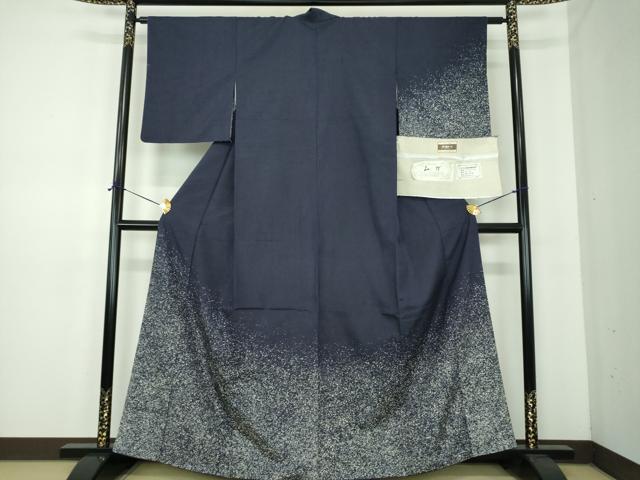 平和屋着物●インド・アッサム 野蚕糸 手織 ムガシルク 訪問着 霞文 たたき染め 証紙付き 正絹 逸品 DABE5678ps