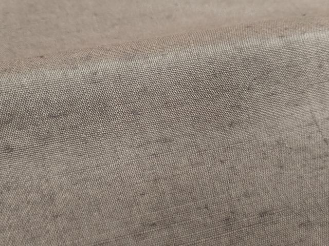 平和屋着物●本場結城玉紬 色無地 紫鼠色 証紙付き 正絹 逸品 未使用 DABE5681ps