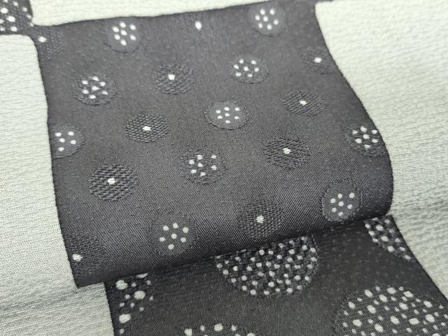 平和屋着物●上質な小紋 地紋起こし 市松丸文 正絹 逸品 DABE5689ps