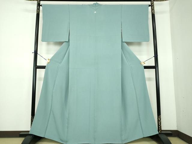 平和屋着物●上質な色無地 港鼠色 正絹 逸品 DABE5691ps