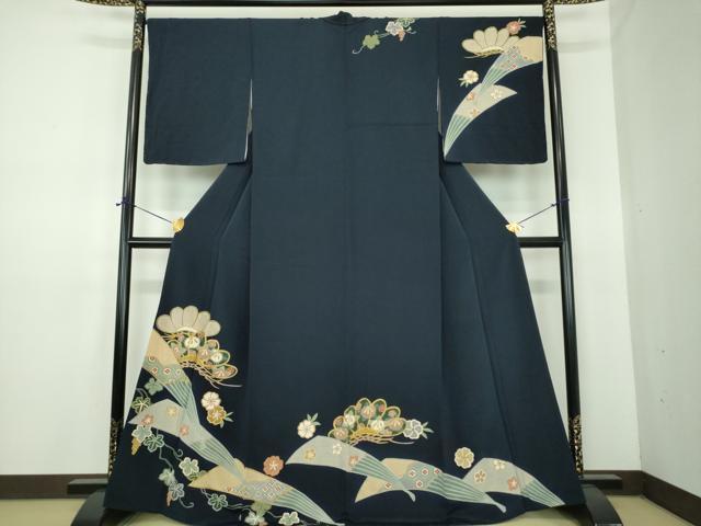 平和屋着物●訪問着 吉祥花文 金彩 正絹 逸品 未使用 DABE5700ps