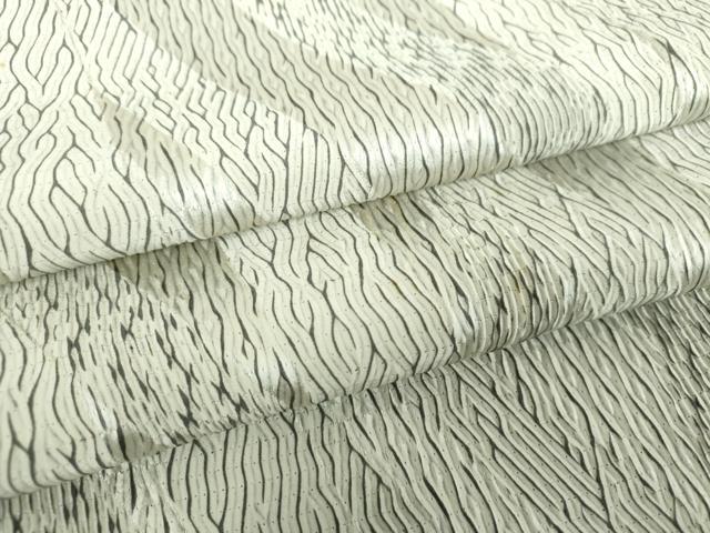 平和屋着物●上質な小紋 総杢目絞り 斜線文 正絹 逸品 DABE5703ps