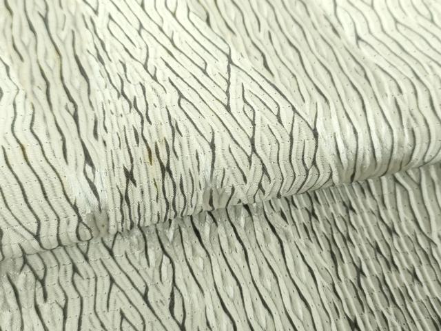 平和屋着物●上質な小紋 総杢目絞り 斜線文 正絹 逸品 DABE5703ps