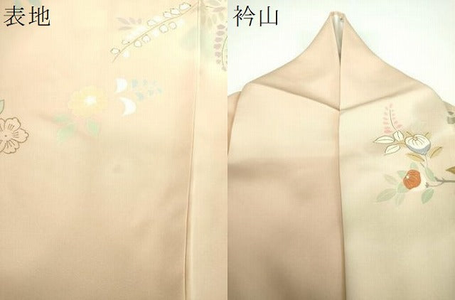 平和屋着物●創業460年・千總 訪問着 駒刺繍 地紙花文 暈し染め 金彩 東急百貨店扱い 正絹 逸品 DABE5824ps