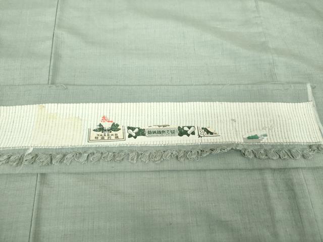 平和屋着物●結城紬 色無地 豆がら茶色 証紙付き 正絹 逸品 DABE5826ps