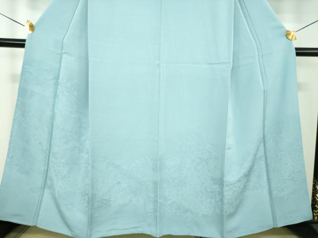 平和屋着物●豪華色留袖 几帳人物花地紋 浅縹色 正絹 逸品 DABE5833ps
