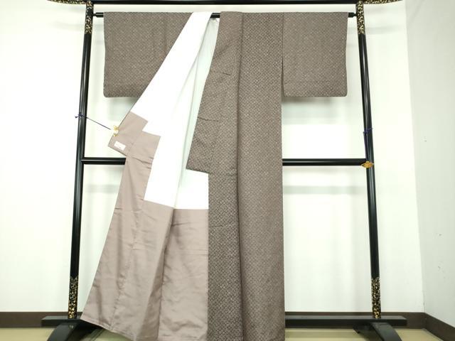 平和屋着物●菅原工房 菅原結作 漢方染 お召 花尽くし やまと金ラベル 正絹 逸品 DABE5838ps
