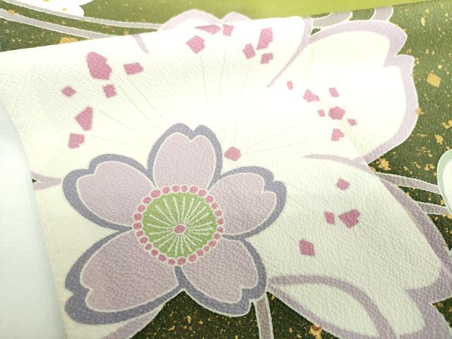 平和屋着物●豪華振袖 流水舞桜 暈し染め 金彩 正絹 逸品 DABE5849ps