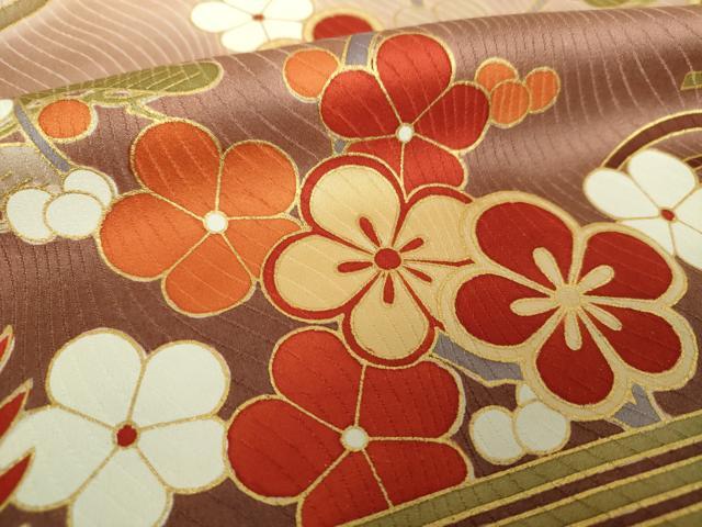 平和屋着物●訪問着 駒刺繍 松竹梅 飛鶴文 暈し染め 金彩 まるやま扱い 正絹 逸品 DABE5859ps